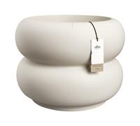 Elho Amber Roll Low 60 White Fioriera Rotondo elho