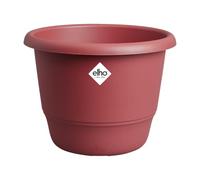 Elho Amiga Round 30 - Vaso per interno e esterno - 100% Plastica Riciclata - Ø 29.5 x H 20.2 cm - Rosso/Rosso Teatro