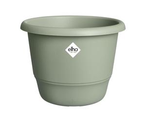 Elho Amiga Round 55 - Vaso per Piante da Interno e Esterno - 100% Plastica Riciclata - Ø 55 x H 41.3 cm - Verde/Verde Timo
