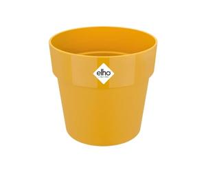 Elho B.for Original - Vaso da Fiori Rotondo Mini 11, Diametro 11,0 x Altezza 10,0 cm, Colore: Giallo/occia