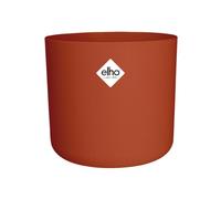 Elho B.for Soft Round 14 - Vaso per Interno - 100% Plastica Riciclata - Ø 13.8 x H 12.5 cm - Marrone/Brique