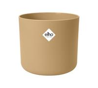 Elho B.for Soft Round 18 - Vaso per Interno - 100% Plastica Riciclata - Ø 18.3 x H 16.7 cm - Beige/Sabbia Dorata