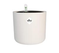 Elho B.for Soft Round con Sistema D'Irrigazione - Vaso per Interno - 100% plastica riciclata - Ø 22 cm - Bianco/White
