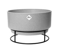 Elho B.for Studio Bowl 30 - Vaso per Interno - 100% Plastica Riciclata - Ø 29.5 x H 19.1 cm - Grigio/Living Concrete