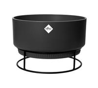 Elho B.for Studio Bowl 30 - Vaso per Interno - 100% Plastica Riciclata - Ø 29.5 x H 19.1 cm - Nero/Living Black
