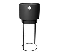 Elho B.for Studio Round 30 - Vaso per Interno - Ø 29.5 x H 68.9 cm - Nero/Living Black