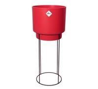 Elho B.for Studio Round 30 - Vaso per Interno - 100% Plastica Riciclata - Ø 29.5 x H 68.9 cm - Rosso/Brilliant Red