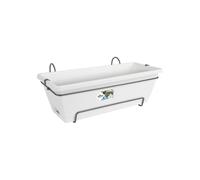 Barcellona All-In-1 Bianco 50cm Pflanzkästen Fioriera Vaso Fiori Terrazza Nuovo