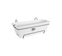 Barcellona All-In-1 Bianco 50cm Pflanzkästen Fioriera Vaso Fiori Terrazza Nuovo