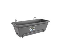 Elho Barcelona Allin1 50 Fioriera per Balcone esterno - Ø 49.5 x H 18.5 cm - Nero/Anthracite