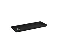Elho Barcelona - Sottovaso da Balcone, 40, per Balcone ed Esterno, Ø 34,6 x H 2,8 cm, Colore: Nero/Living Nero