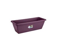 Elho Barcelona Trough 50 - Fioriera per Balcone esterno - Ø 49.8 x H 16.0 cm - Viola/Porpora Acero