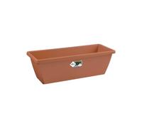 Elho Barcelona Trough 90 - Fioriera per Balcone esterno - Ø 89.8 x H 16.0 cm - Marrone/Terra