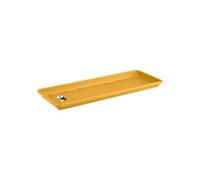Elho Barcelona Trough Saucer 70 - Sottovaso per Balcone Esterno - Ø 65.0 x H 2.8 cm - Giallo/Honey Yellow
