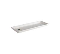 Elho Barcelona Trough Saucer 70 - Sottovaso per Balcone Esterno - Ø 65.0 x H 2.8 cm - White