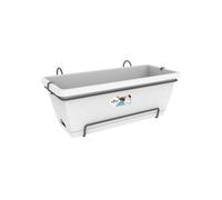 elho Glooke Selected Allin1 Fioriera Barcelona XL all-in-1 Bianco Vaso da Esterno, Unica