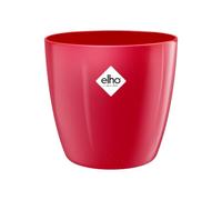 Elho Brussels Diamond Round 14 - Vaso per Interno - 100% Plastica Riciclata - Ø 13.6 x H 12.5 cm - Lovely Red