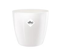 Elho Brussels Diamond Round 25 - Vaso per Interno - Ø 25.2 x H 23 - White