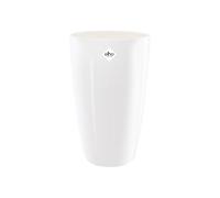Elho Brussels Diamond Round High 32 - Vaso per Interno - 100% Plastica Riciclata - Ø 32.0 x H 55.3 cm - White