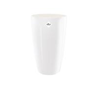 Elho Vaso per interno Brussels Diamond Round High 32 - 100% plastica riciclata - Bianco
