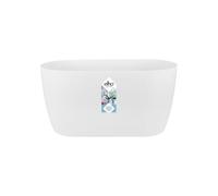 Elho Brussels Orchid Duo 25 - Vaso per Interno - Ø 24.8 x H 12.0 cm - Bianco/White