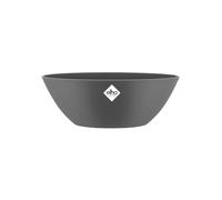 Elho Brussels Oval 36cm Vasi per Piante - Anthracite | L 16 x P 36 x A 13.1 cm | Adatto per uso interno | Plastica riciclata al 100%