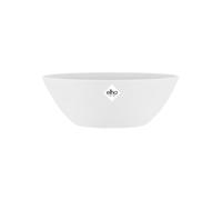 Elho Brussels Oval 36cm Vasi per Piante - White | L 16 x P 36 x A 13.1 cm | Adatto per uso interno | Plastica riciclata al 100%