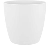 Elho Brussels 2054275 - Mini vaso da fiori, rotondo, Diametro 9.5, 10.2x8.7 cm, Bianco