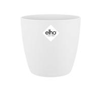 Elho Brussels 2054275 - Mini vaso da fiori, rotondo, Diametro 9.5, 10.2x8.7 cm, Bianco