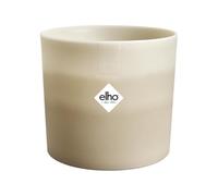 Elho Colour Gradiant Round 14cm - Vaso per Piante da Interno - 100% Plastica Riciclata - Ø 13.8 x H 12.4 - Beige/Beige Arenisca