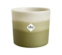 Elho Colour Gradiant Round 18cm - Vaso per Piante da Interno - 100% Plastica Riciclata - Ø 18.2 x H 16.8 - Verde/Verde Bambù