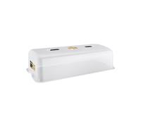 elho Green Basics Grow House XXL 75 - Accessorio per Esterni, per Coltivare e Accessori - Ø 74,8 x 20,3 cm - Trasparente/Trasparente