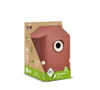 Elho Cosy Bird House 18cm - Casetta Uccellini da Esterno - Per Oltre 11 Specie - 100% Plastica Riciclata - L17.6 x B18 x H23 cm - Rosso/Rosso Toscano