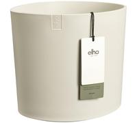Elho Eden 30 - Vaso per Interno e esterno - 100% Plastica Riciclata - Ø 28.2 x H 27.9 cm - Linen White