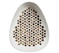 Elho Essential Bee Hotel 18cm - Rifugio per Insetti per Api - 100% Plastica Riciclata - L18 x B21.1 x H23 cm - Grigio/Fibrous Grey