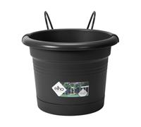 elho Green Basics Balcony Potholder All-in-1 - Nero - L 20 x B 26 x H 19 cm - balcone;esterno - 100% riciclato