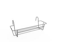 Elho Green Basics Balcony Racks Metal 40 - Accessori per Balcone Esterno Accessori - Ø 39.0 x H 19.3 cm - Nero/Anthracite
