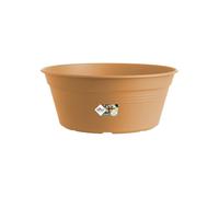 Elho Green Basics Bowl 38 - Vaso per Esterno - Ø 38.0 x H 15.9 cm - Marrone/Mild Terra