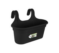 Elho Green Basics Easy Hanger L 35 - per Interno e Esterno - Ø 36.0 x H 26.0 cm - Nero/Living Black