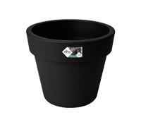 Elho Green Basics Top Planter 30 - Vaso per Esterno - Ø 29.5 x H 25.2 cm - Nero/Living Black