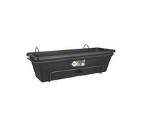 Elho Balconiere Green Basics Allin1 50 - Esterno e balcone - L 25,7 x W 47,3 x H 16,7 cm - vivente nero