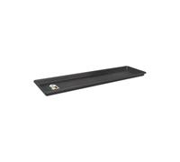 Elho Green Basics Trough Saucer 60 - Sottovaso per Balcone Esterno - Ø 56.8 x H 2.5 cm - Nero/Living Black