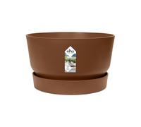 Elho Greenville Bowl 33 - Vaso per Esterno - Ø 32.5 x H 19.4 cm - Marrone/Ginger Brown
