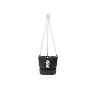 Elho Greenville Hanging Basket 24 - Vaso per Balcone esterno - Ø 23.5 x H 20.5 cm - Nero/Living Black