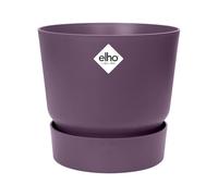 Elho Greenville Round 14 - Vaso per Esterno - Ø 14.0 x H 13.4 cm - Viola/Vintage Prugna