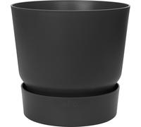 Elho Vaso Per Fiori Rotondo Elho Greenville 47 - Esterno - Ø 47 X H 44,1 Cm - Ne