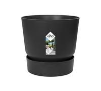 Elho Vaso Per Fiori Rotondo Elho Greenville 47 - Esterno - Ø 47 X H 44,1 Cm - Ne