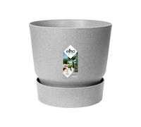 Elho Greenville Round 47cm Vasi per Piante - Living Concrete | ∅ 47 x A 44 cm | Sottovaso integrato | Adatto per uso interno ed esterno | Plastica riciclata al 100%