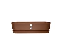 Elho Greenville Trough Long 70 - Fioriera per Esterno - Ø 69.0 x H 18.5 cm - Marrone/Ginger Brown