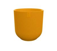 Elho Jazz Vaso Rotondo Amber Giallo - Ø23cm - H21cm - Elegante Design per Ogni